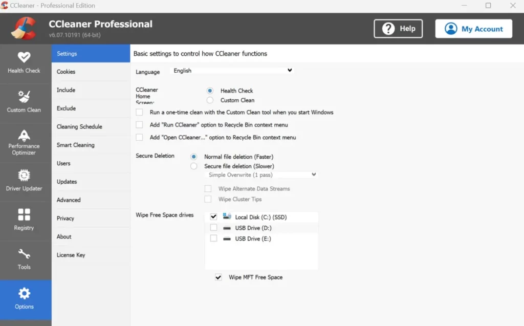 CCleaner Portable Download Para Windows Grátis Português PT-BR 2025 2 download ccleaner portable
