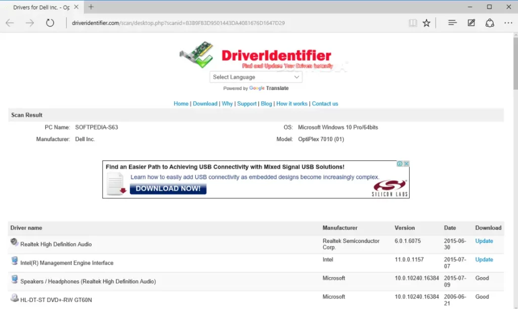 driver identifier portable
