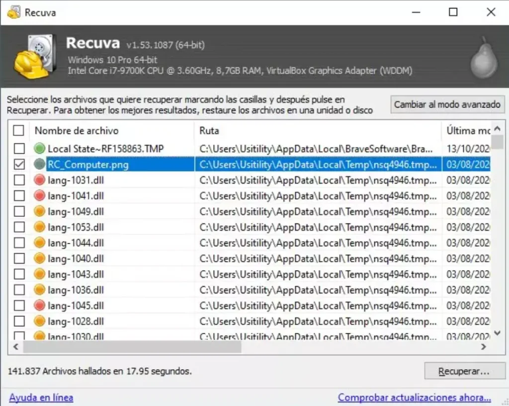 Recuva 1.54.120 Portable Download Grátis para Windows PT-BR 2 recuva portable