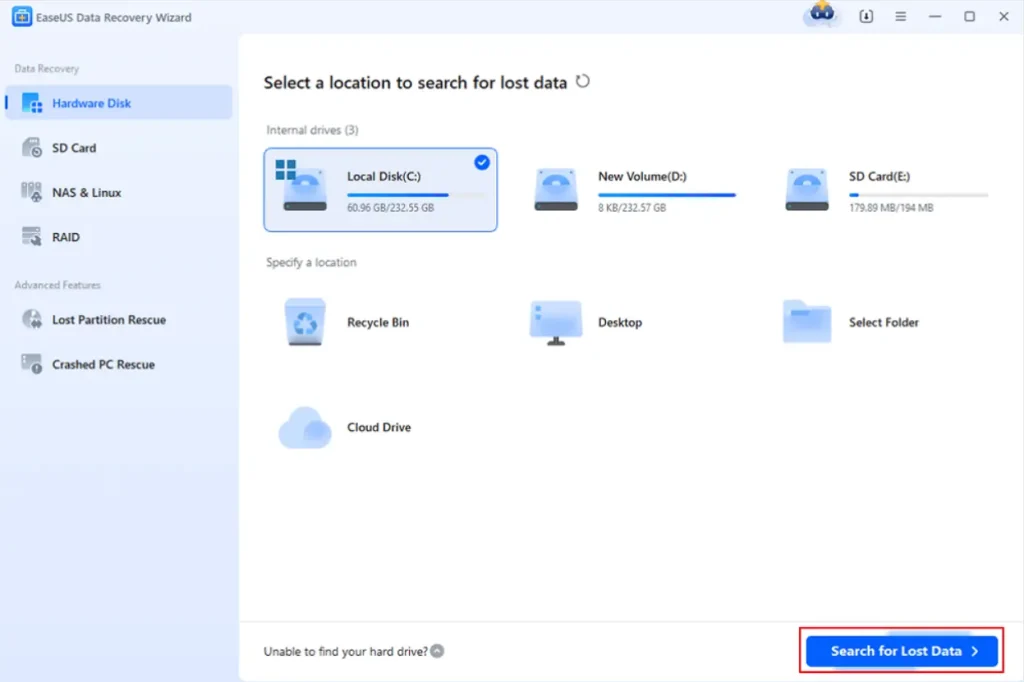 EaseUS Data Recovery Wizard Portable 2025 Download Grátis PT-BR 2 EaseUS Data Recovery Wizard Portable 2025