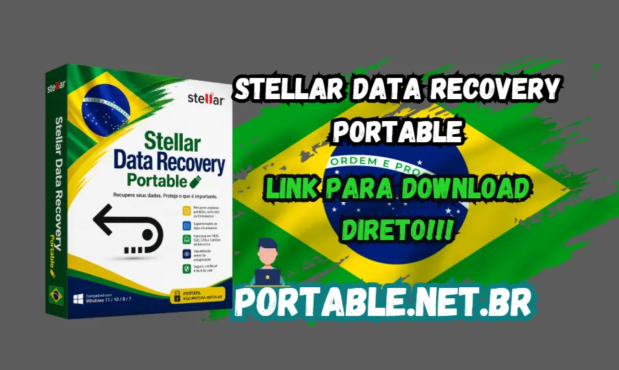 Stellar Data Recovery Portable Download Grátis Português PT-BR 2026 1 portable stellar phoenix